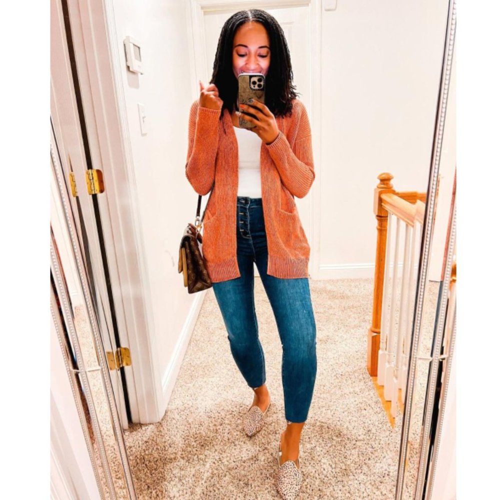 Cozy Rust-Color Cardigan - Picture 8 of 11